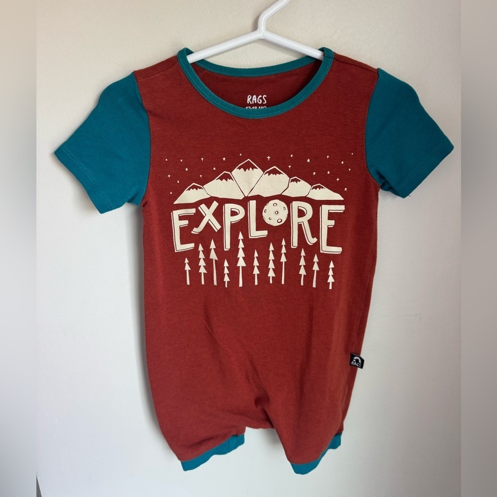 Rags To Raches Explore Romper Size 12-18M